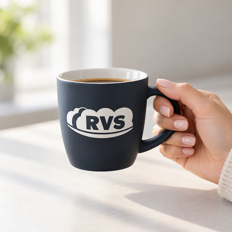 RVS Tasse Schwarz